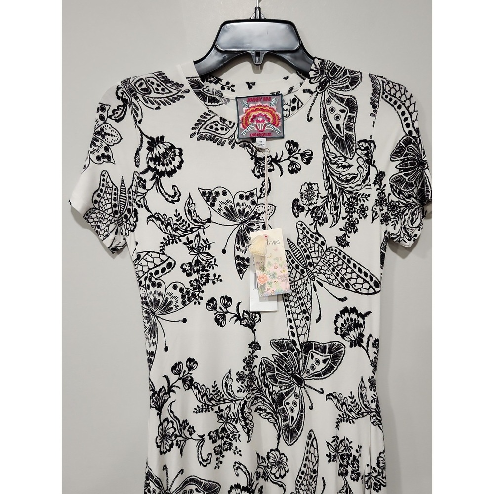 Johnny Was Los Angeles NWT Dress Womens XS Janie Favorite Short Hankerchief Hem - Picture 2 of 16